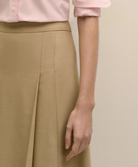 A-Line Wool-Blend Pleated Skirt | Brooks Brothers discount