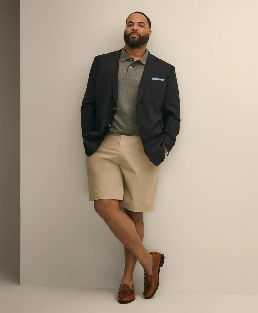 Big & Tall 10" Flat Front Stretch Advantage Chino® Shorts | Brooks Brothers on sale