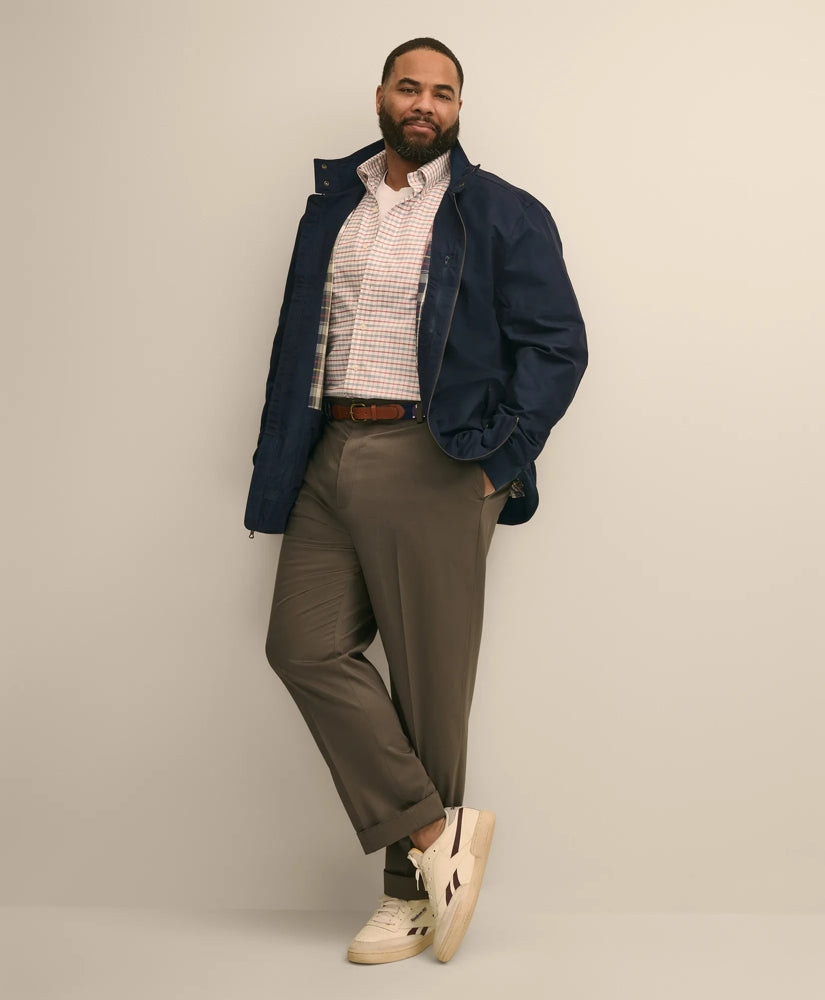 Big & Tall Bomber Jacket in Cotton Blend | Brooks Brothers discount