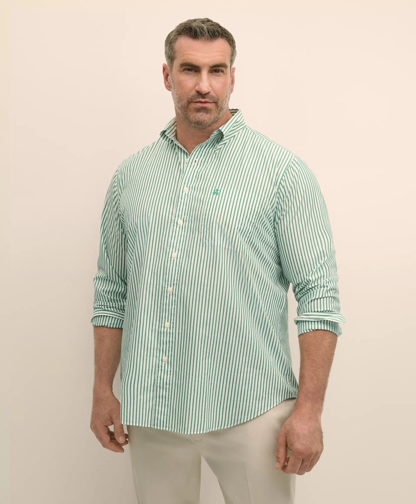 Big & Tall Friday Shirt, Poplin Bengal Stripe | Brooks Brothers discount