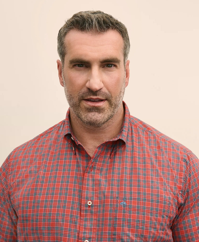 Big & Tall Friday Shirt, Poplin Tartan | Brooks Brothers cheap
