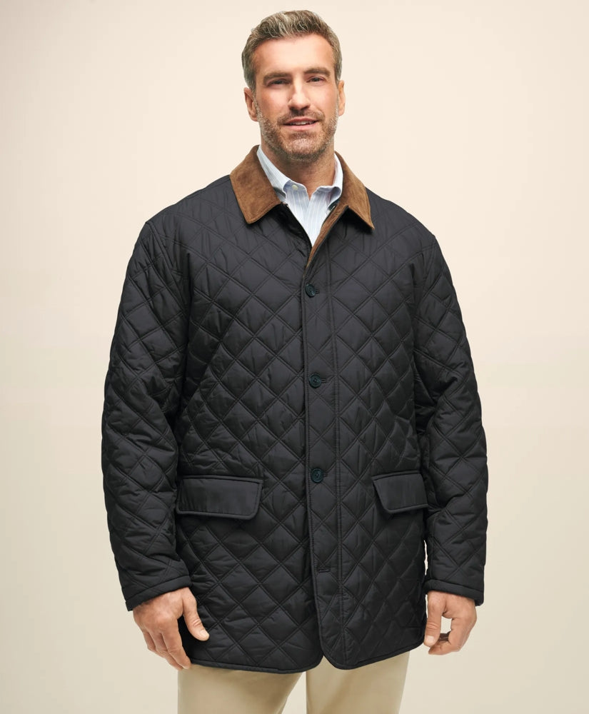 Big & Tall Paddock Diamond Quilted Coat | Brooks Brothers sale