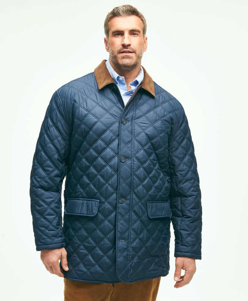 Big & Tall Paddock Diamond Quilted Coat | Brooks Brothers sale
