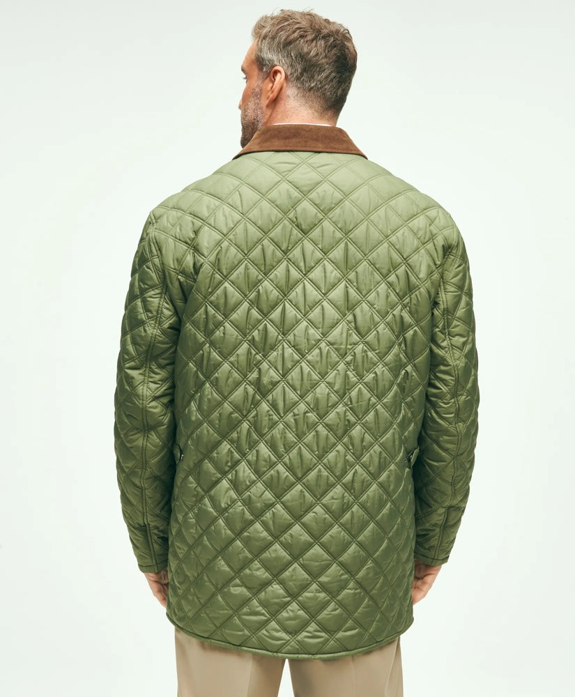 Big & Tall Paddock Diamond Quilted Coat | Brooks Brothers sale