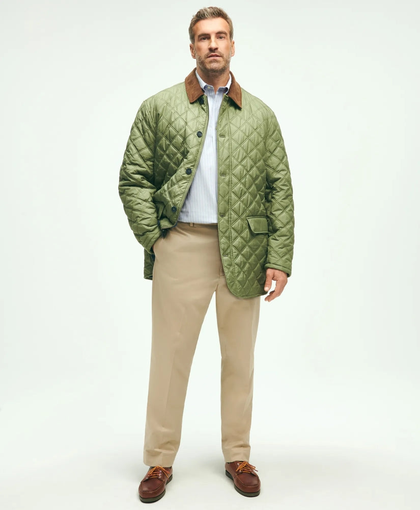 Big & Tall Paddock Diamond Quilted Coat | Brooks Brothers sale