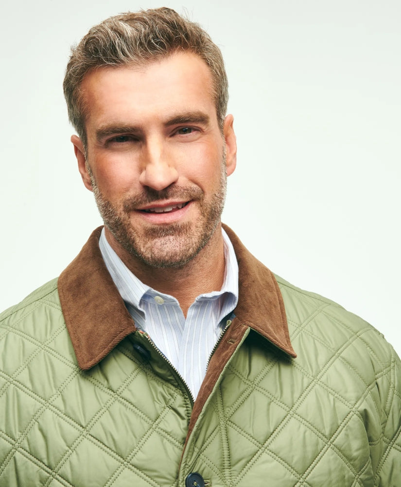 Big & Tall Paddock Diamond Quilted Coat | Brooks Brothers sale