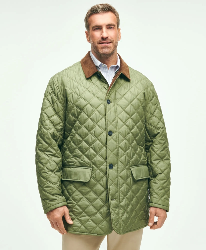Big & Tall Paddock Diamond Quilted Coat | Brooks Brothers sale