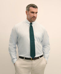 Big & Tall Stretch Cotton Broadcloth Non-Iron Polo Button Down Collar, Dress Shirt | Brooks Brothers online shop