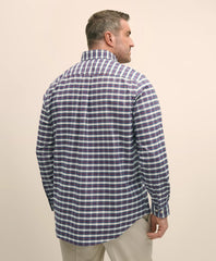 Big & Tall Stretch Cotton Non-Iron Oxford Polo Button Down Collar, Royal Stewart Tartan Shirt | Brooks Brothers for sale