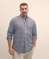 Big & Tall Stretch Cotton Non-Iron Oxford Polo Button Down Collar, Royal Stewart Tartan Shirt | Brooks Brothers for sale