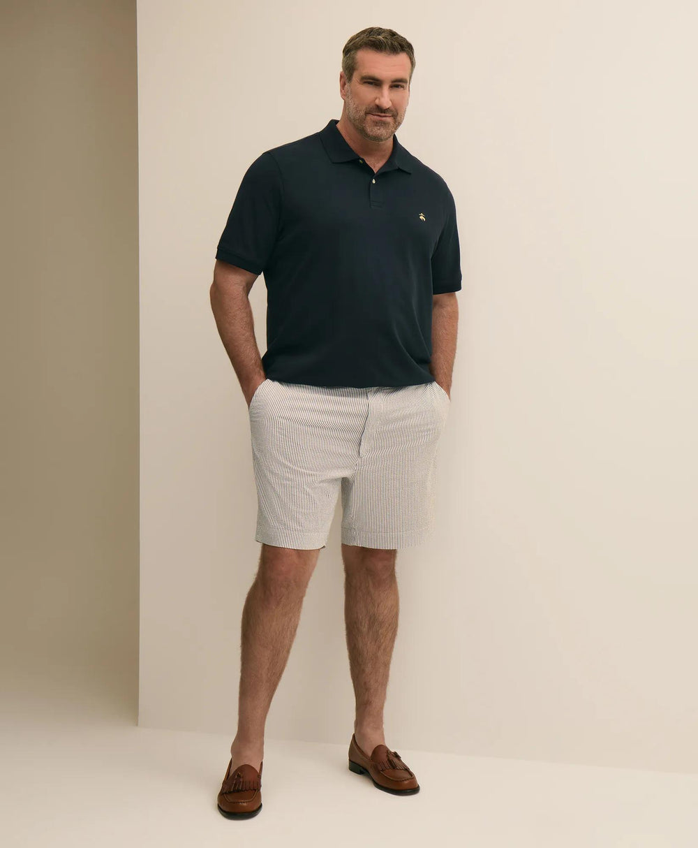 Big & Tall Stretch Cotton Seersucker Shorts | Brooks Brothers online shop