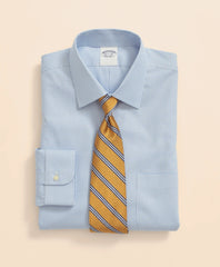 Big & Tall Stretch Supima® Cotton Non-Iron Pinpoint Oxford Ainsley Collar, Gingham Dress Shirt | Brooks Brothers on sale