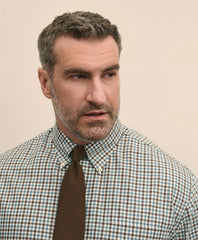 Big & Tall Stretch Supima® Cotton Non-Iron Twill Polo Button Down, Check Sport Shirt | Brooks Brothers on sale