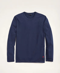 Big & Tall Supima® Cotton Long-Sleeve Logo T-Shirt | Brooks Brothers online