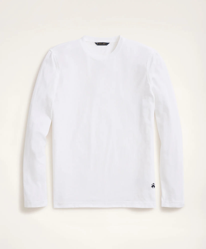 Big & Tall Supima® Cotton Long-Sleeve Logo T-Shirt | Brooks Brothers online