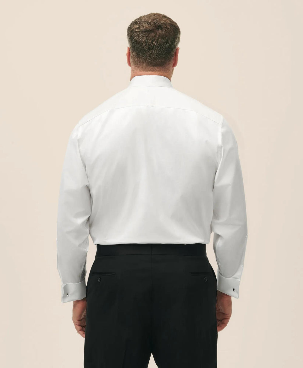 Big & Tall Supima® Cotton Poplin English Collar, 10-Pleat Tuxedo Shirt | Brooks Brothers discount
