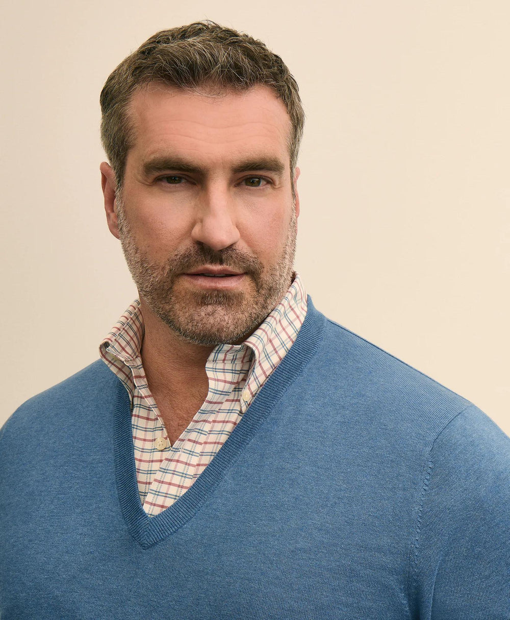 Big & Tall Supima® Cotton V-Neck Sweater | Brooks Brothers cheap