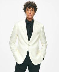 Black Fleece Peak Lapel Dinner Jacket in Silk Dupioni | Brooks Brothers sale