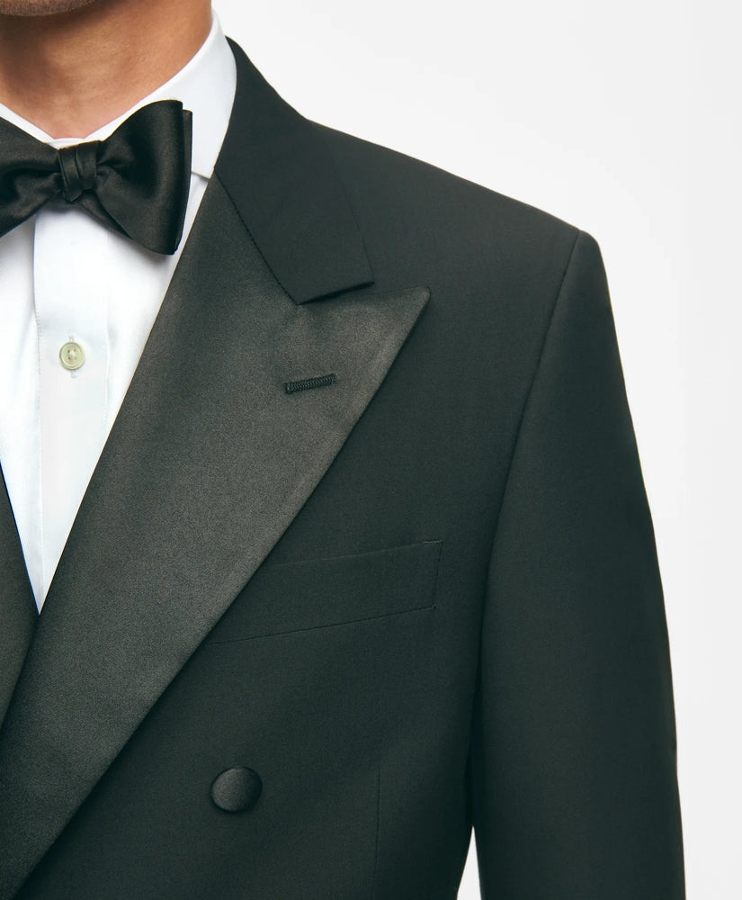 Black Fleece Peak Lapel Tuxedo in Wool-Silk | Brooks Brothers sale