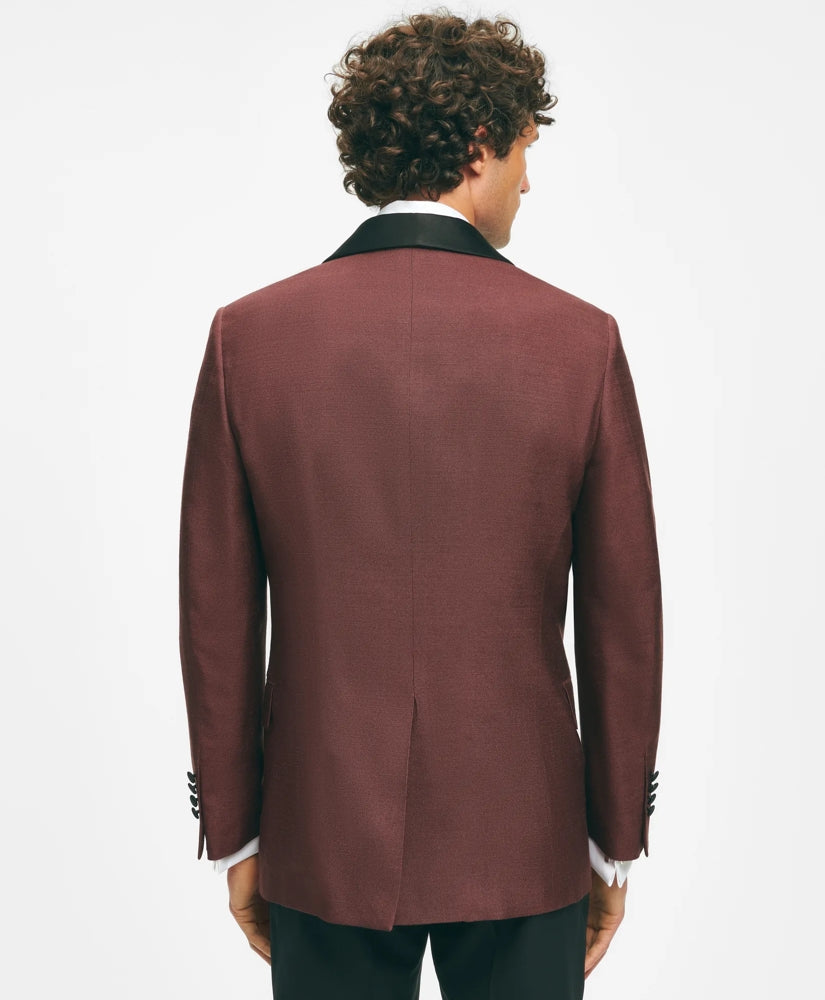 Black Fleece Satin Shawl Collar Dinner Jacket in Silk Hopsack | Brooks Brothers for sale
