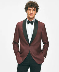 Black Fleece Satin Shawl Collar Dinner Jacket in Silk Hopsack | Brooks Brothers for sale