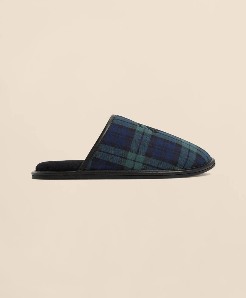 Black Watch Golden-Fleece-Emblem Slippers | Brooks Brothers cheap