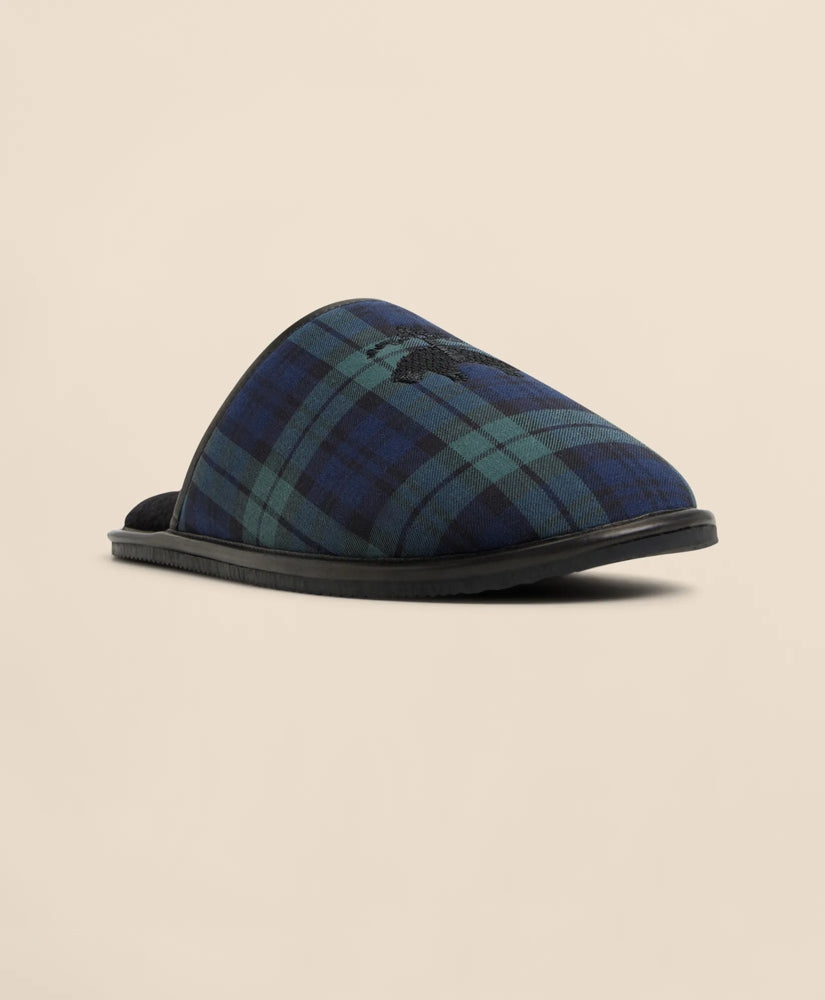 Black Watch Golden-Fleece-Emblem Slippers | Brooks Brothers cheap