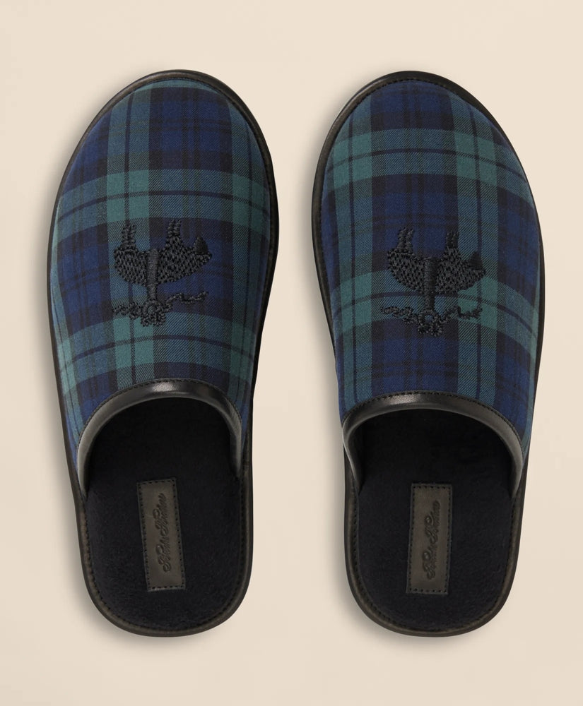 Black Watch Golden-Fleece-Emblem Slippers | Brooks Brothers cheap