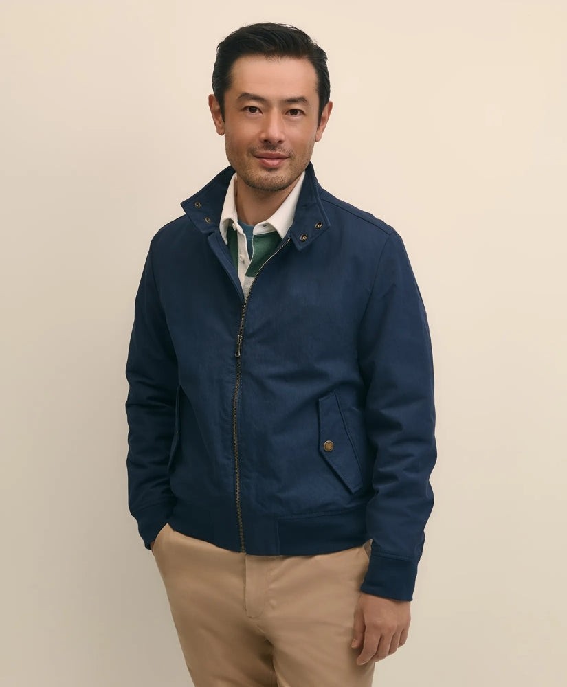 Bomber Jacket in Cotton Blend | Brooks Brothers sale