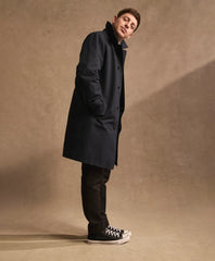 Bonded Cotton Top Coat with Removable Liner in Black Watch | Brooks Brothers online shop