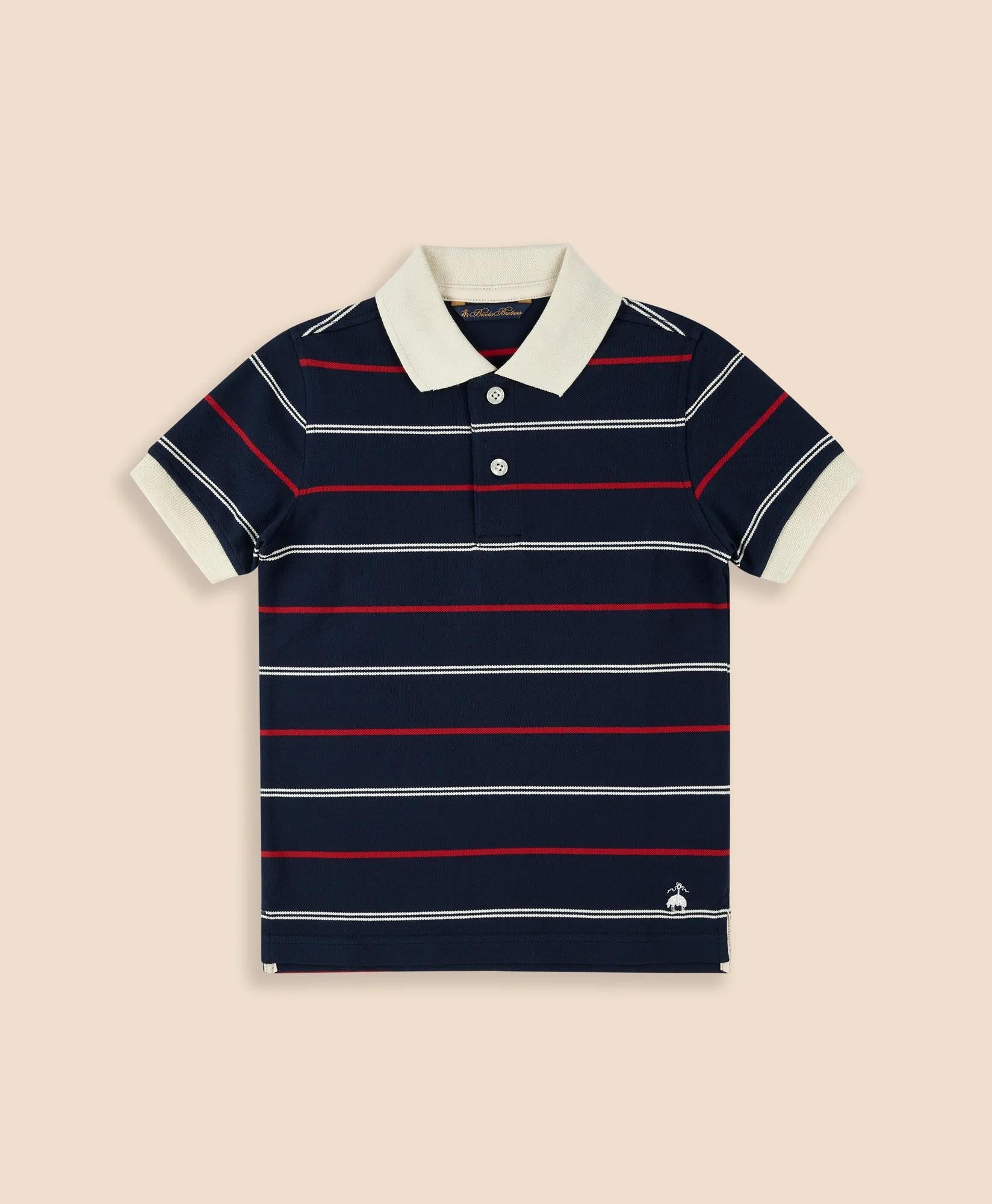 Boys Cotton-Blend Pique Polo Shirt | Brooks Brothers cheap