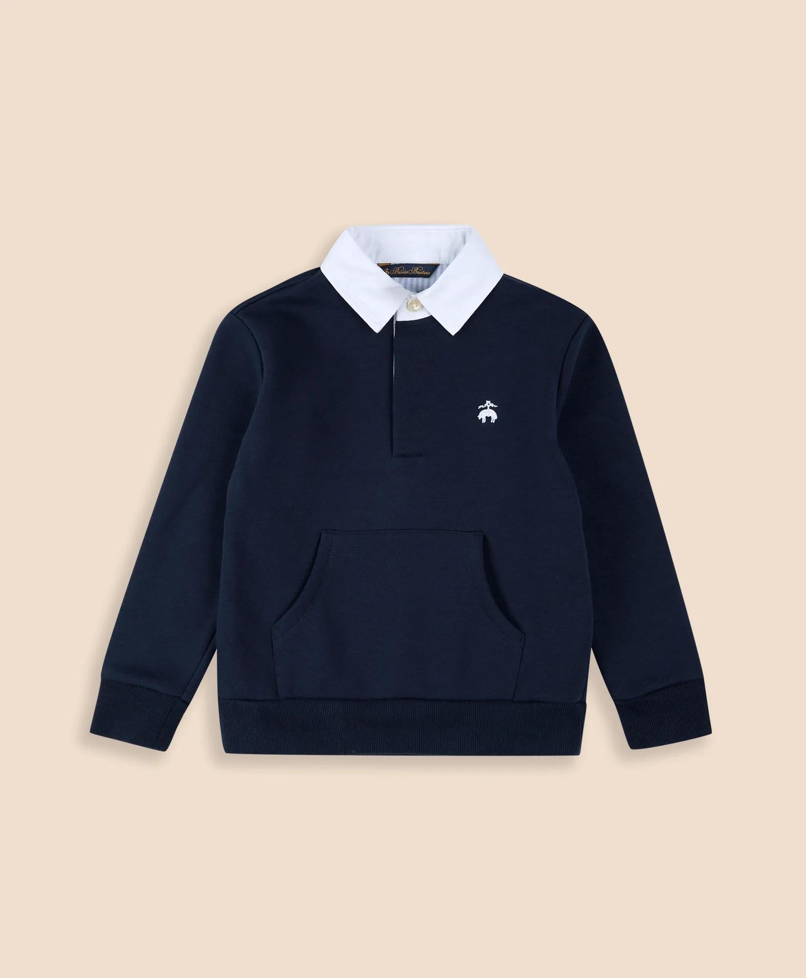 Boys Cotton-Blend Rugby Sweatshirt | Brooks Brothers on sale