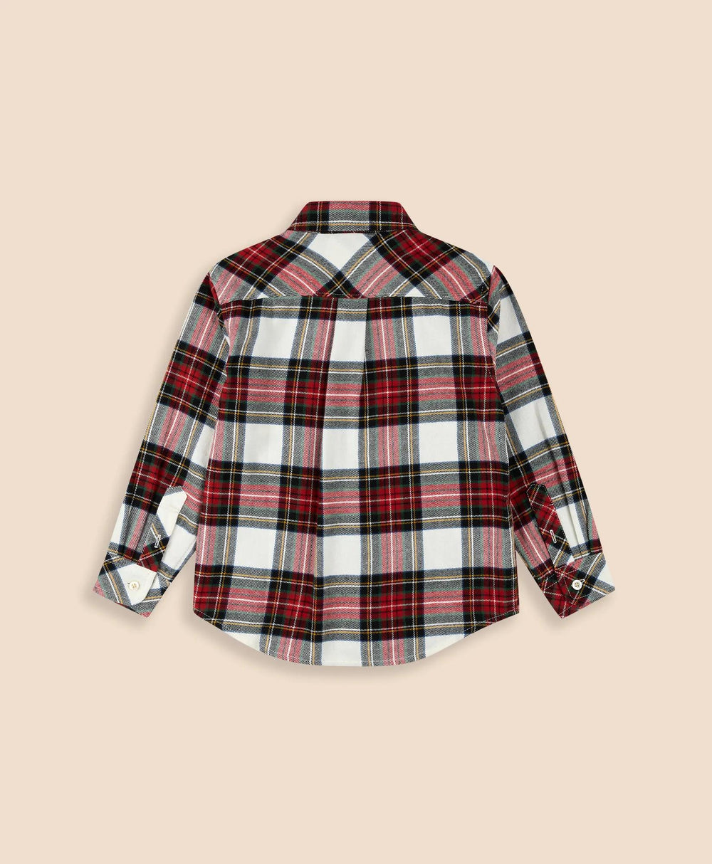 Boys Cotton Brushed Flannel Shirt | Brooks Brothers online shop