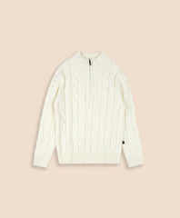 Boys Cotton Cable Knit Quarter-Zip Sweater | Brooks Brothers discount