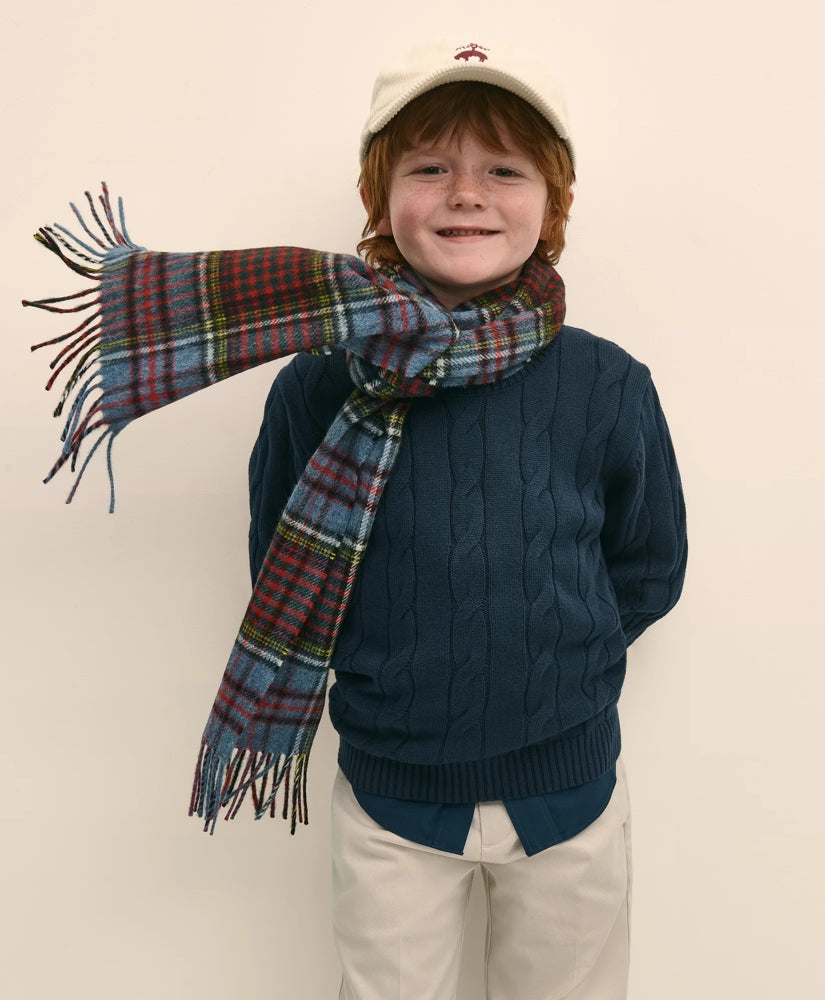 Boys Cotton Cable Sweater | Brooks Brothers online shop