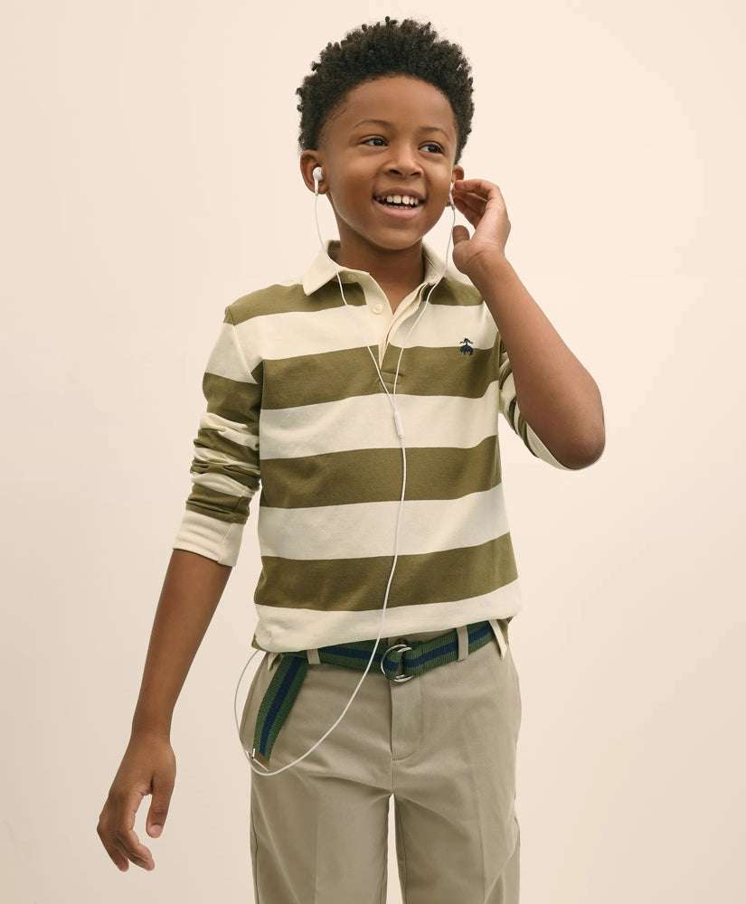 Boys Cotton Rugby Shirt | Brooks Brothers online
