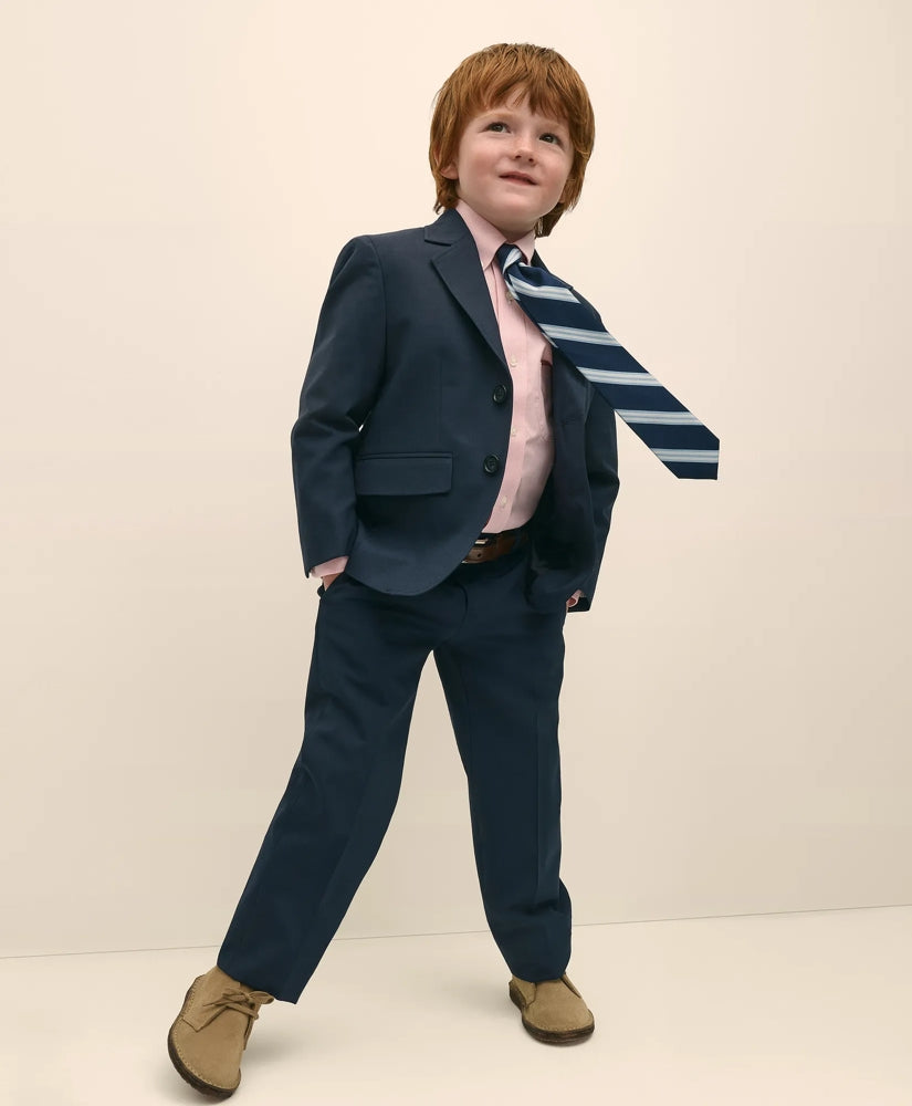 Boys Junior Plain-Front Wool Suit Pants | Brooks Brothers online shop