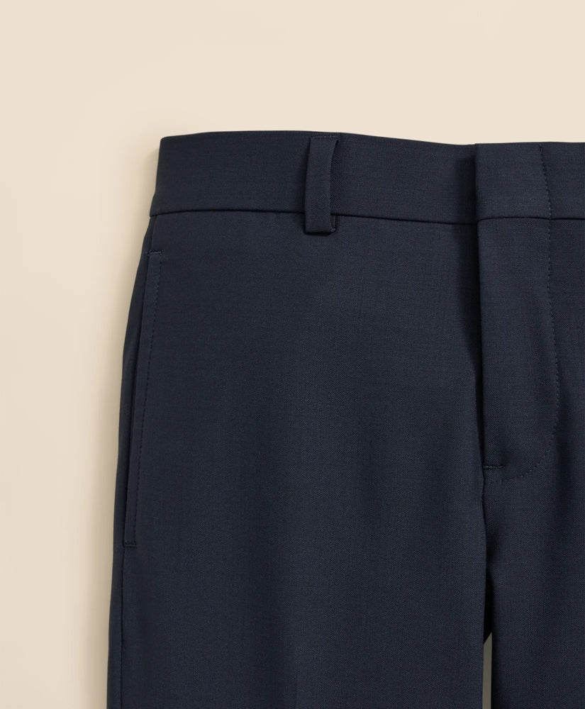 Boys Junior Plain-Front Wool Suit Pants | Brooks Brothers online shop