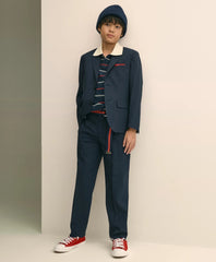 Boys Junior Plain-Front Wool Suit Pants | Brooks Brothers online shop