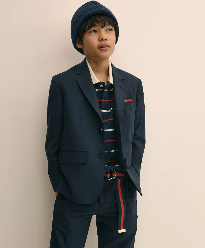 Boys Junior Two-Button Wool Suit Jacket | Brooks Brothers cheap
