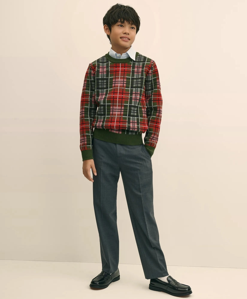 Boys Junior Wool-Blend Trousers | Brooks Brothers on sale