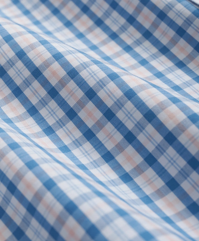 Boys Non-Iron Broadcloth Polo Button-Down Collar Check Sport Shirt | Brooks Brothers sale