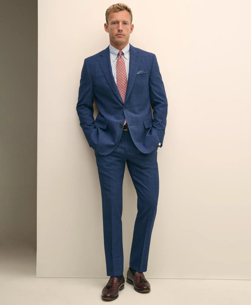 Brooks Brothers Explorer Collection Classic Fit Wool Check Suit Pants | Brooks Brothers discount