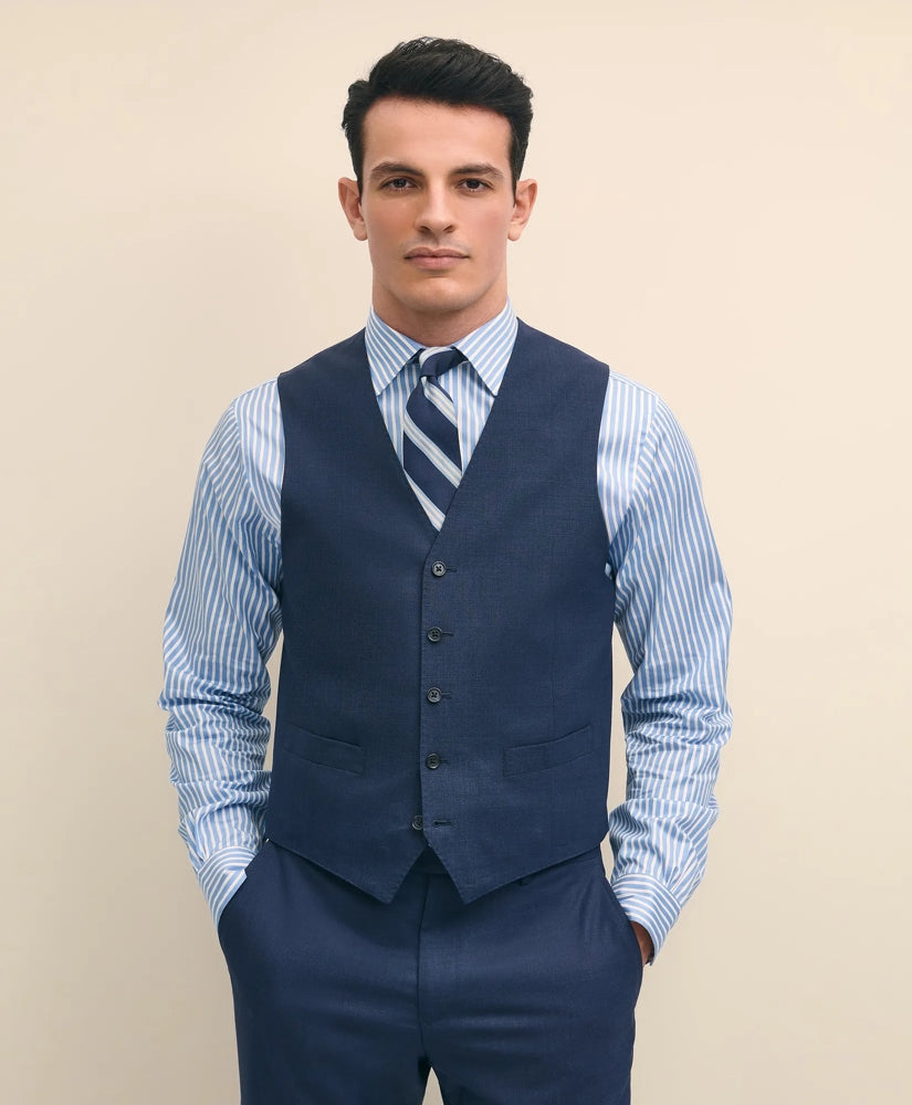 Brooks Brothers Explorer Collection Classic Fit Wool Suit Vest | Brooks Brothers for sale