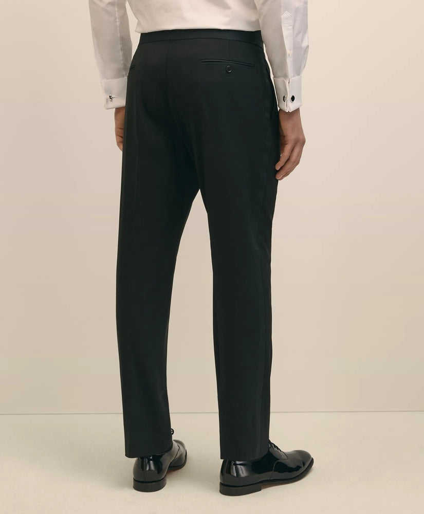 Brooks Brothers Explorer Collection Classic Fit Wool Tuxedo Pants | Brooks Brothers online shop