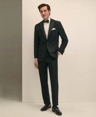 Brooks Brothers Explorer Collection Classic Fit Wool Tuxedo Pants | Brooks Brothers online shop