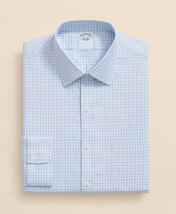 Brooks Brothers Explorer Collection Non-Iron Twill Ainsley Collar, Gingham Dress Shirt | Brooks Brothers online shop