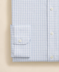 Brooks Brothers Explorer Collection Non-Iron Twill Ainsley Collar Windowpane, Dress Shirt | Brooks Brothers on sale