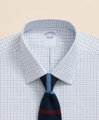 Brooks Brothers Explorer Collection Non-Iron Twill Ainsley Collar Windowpane, Dress Shirt | Brooks Brothers on sale