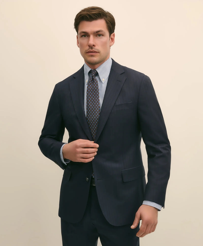 Brooks Brothers Explorer Collection Slim Fit Wool Bold Stripe Suit Jacket | Brooks Brothers online